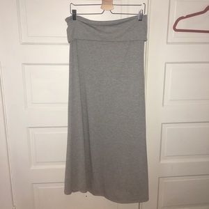 Grey maxi skirt